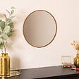 ATMOSPHERA - Miroir rond "Alice" D38cm or - vignette