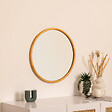ATMOSPHERA - Miroir rond Kim bois D55cm - vignette