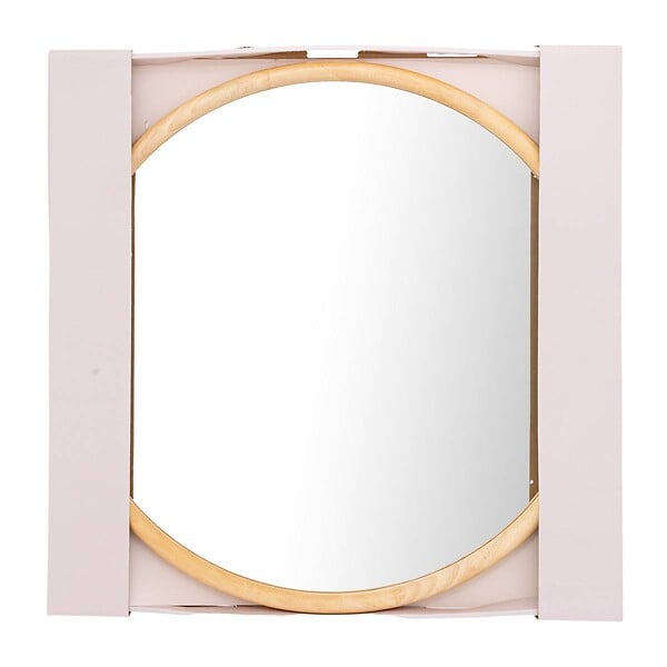 ATMOSPHERA - Miroir rond Kim bois D55cm - large