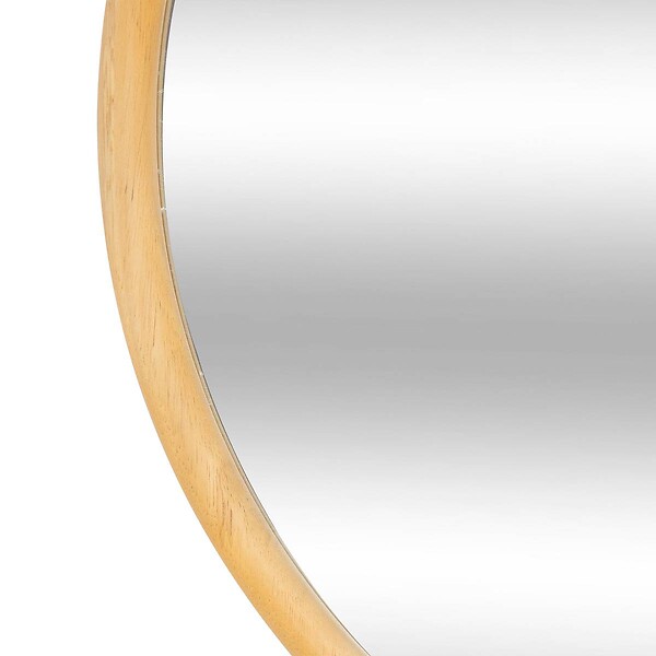 ATMOSPHERA - Miroir rond Kim bois D55cm - large