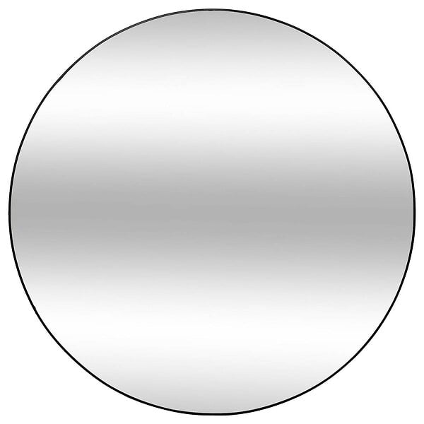 ATMOSPHERA - Miroir "Alice" en bois & métal D110cm noir - large