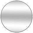 ATMOSPHERA - Miroir "Alice" en bois & métal D110cm noir - vignette
