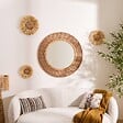 ATMOSPHERA - Miroir Zelie D91cm marron - vignette