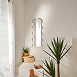 ATMOSPHERA - Miroir vague "Emily" blanc 114x54cm - vignette