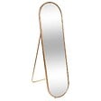 ATMOSPHERA - Miroir sur pied "Edi" métal doré 160x44cm - vignette
