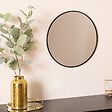 ATMOSPHERA - Miroir rond "Alice" D38cm noir - vignette