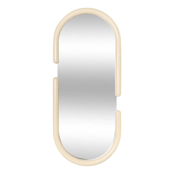 ATMOSPHERA - Miroir Pool ovale 39x90cm beige - large