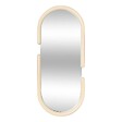 ATMOSPHERA - Miroir Pool ovale 39x90cm beige - vignette