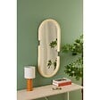 ATMOSPHERA - Miroir Pool ovale 39x90cm beige - vignette