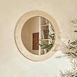 ATMOSPHERA - Miroir mural Anaya beige D78cm - vignette