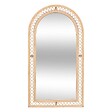 ATMOSPHERA - Miroir arche "Anahi" rotin marron 87x47cm - vignette