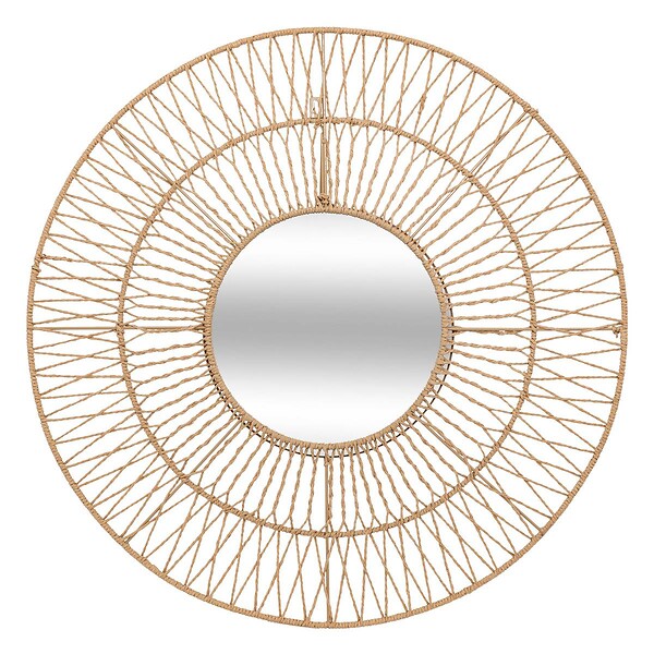 ATMOSPHERA - Miroir corde Millie beige H75cm - large
