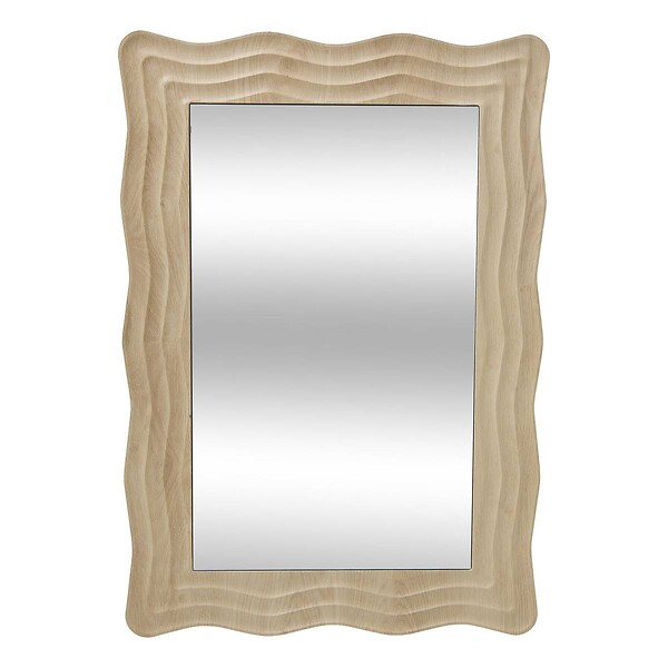 ATMOSPHERA - Miroir Charlie vague 55x79cm beige - large
