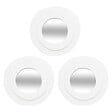 ATMOSPHERA - 3 miroirs "Emily" blanc D25cm - vignette