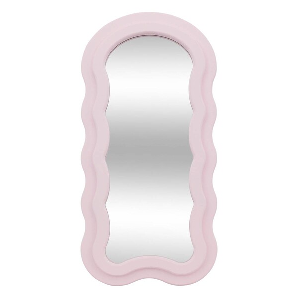 ATMOSPHERA - Miroir vague "Ayna" rose 60x30cm - large