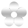 ATMOSPHERA - Set de 3 Miroirs Ajol 21x21cm - vignette
