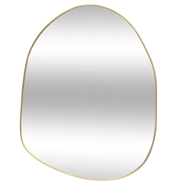 ATMOSPHERA - Miroir "Roman" en bois H39cm doré - large