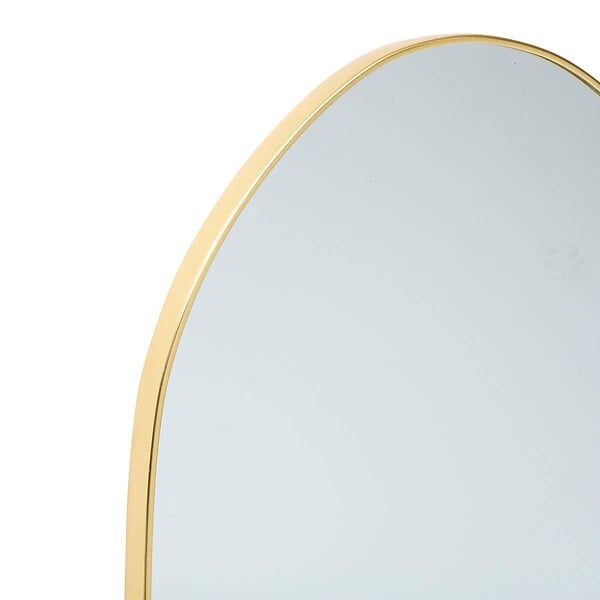 ATMOSPHERA - Miroir "Roman" en bois H39cm doré - large