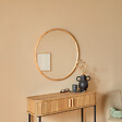 ATMOSPHERA - Miroir "Kim" marron D75cm - vignette