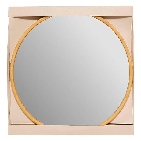 ATMOSPHERA - Miroir "Kim" marron D75cm - large