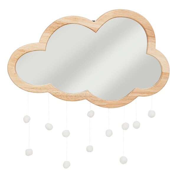 ATMOSPHERA - Miroir nuage en bois 40x36cm - large
