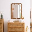 ATMOSPHERA - Miroir mural Tinny marron 91x61cm - vignette
