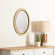 ATMOSPHERA - Miroir rond moulure "Victoria" 53x40cm or - vignette
