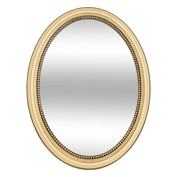 ATMOSPHERA - Miroir rond moulure "Victoria" 53x40cm or - large
