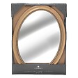 ATMOSPHERA - Miroir rond moulure "Victoria" 53x40cm or - vignette