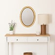 ATMOSPHERA - Miroir rond moulure "Victoria" 53x40cm or - vignette