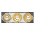 ATMOSPHERA - Lot de 3 miroirs "Amed" D25cm or - vignette