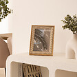 ATMOSPHERA - Cadre photo Zera tissu beige 13x18cm - vignette