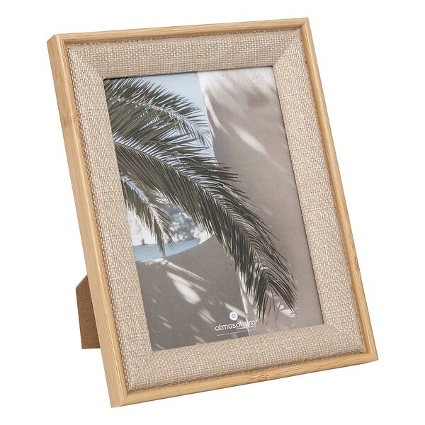 ATMOSPHERA - Cadre photo Zera tissu beige 13x18cm - large