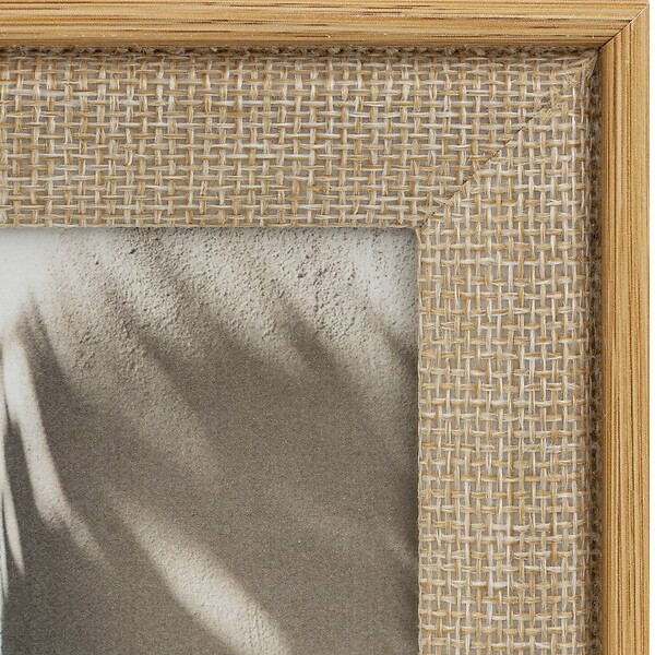 ATMOSPHERA - Cadre photo Zera tissu beige 13x18cm - large