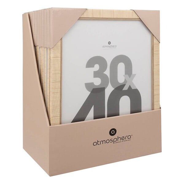 ATMOSPHERA - Cadre photo Théa beige 30x40cm - large