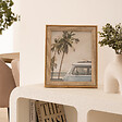 ATMOSPHERA - Cadre photo Zera tissu beige 20x25cm - vignette