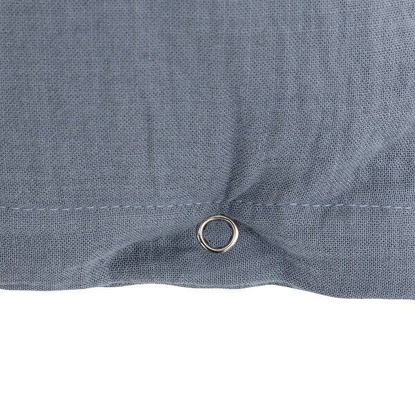 ATMOSPHERA - Coussin Lili bleu gris 50x30cm - large