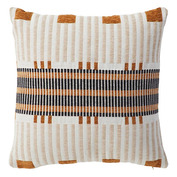 ATMOSPHERA - Coussin "Jangwa" jacquard lin 40x40cm - large