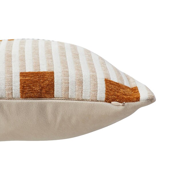 ATMOSPHERA - Coussin "Jangwa" jacquard lin 40x40cm - large