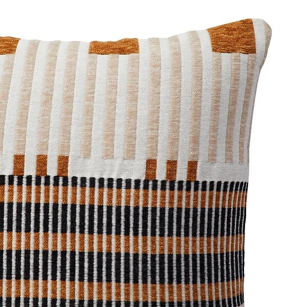 ATMOSPHERA - Coussin "Jangwa" jacquard lin 40x40cm - large