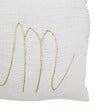 ATMOSPHERA - Coussin rectangulaire "Lili" en gaze de coton 50x30cm blanc - vignette