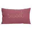 ATMOSPHERA - Coussin Lili rose antique 50x30cm - vignette