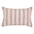 ATMOSPHERA - Coussin Groove 58x38cm rayé beige lin - vignette