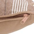 ATMOSPHERA - Coussin Groove 58x38cm rayé beige lin - vignette