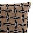 ATMOSPHERA - Coussin Diamant 40x40cm jacquard graphique marron - vignette