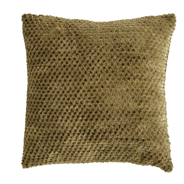 ATMOSPHERA - Coussin Lyno vert Kaki 40x40cm - large