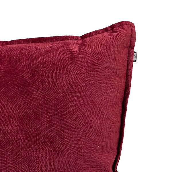 ATMOSPHERA - Coussin Lilou rouge grenat 55x55cm - large