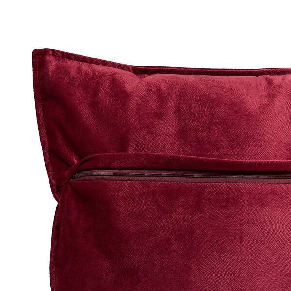ATMOSPHERA - Coussin Lilou rouge grenat 55x55cm - large
