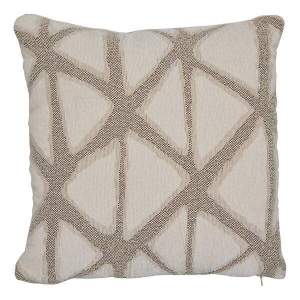 ATMOSPHERA - Coussin Dune 40x40cm jacquard beige - large