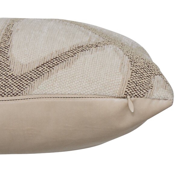 ATMOSPHERA - Coussin Dune 40x40cm jacquard beige - large